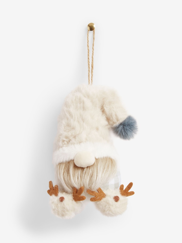 Natural Skandi Gonk Plush Christmas Bauble - Image 3 of 3