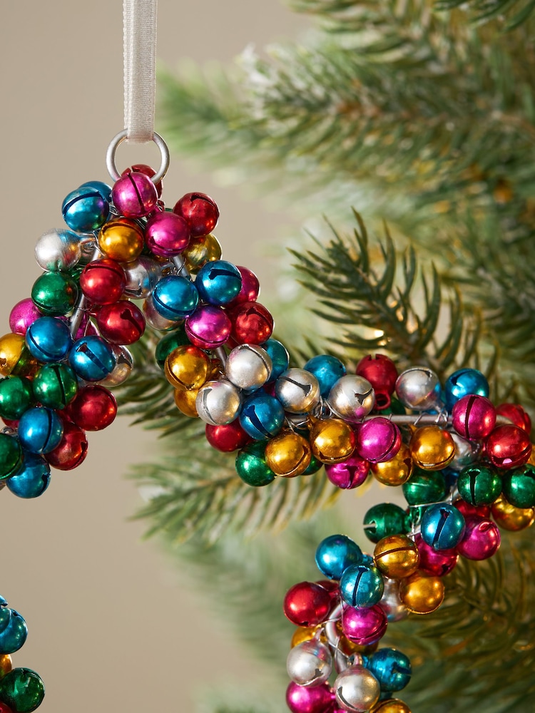 Multi Bright Bell Star Christmas Bauble - Image 2 of 3