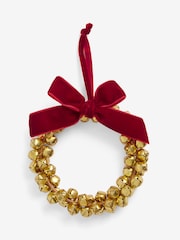 Gold Bell Christmas Wreath Bauble - Image 3 of 3