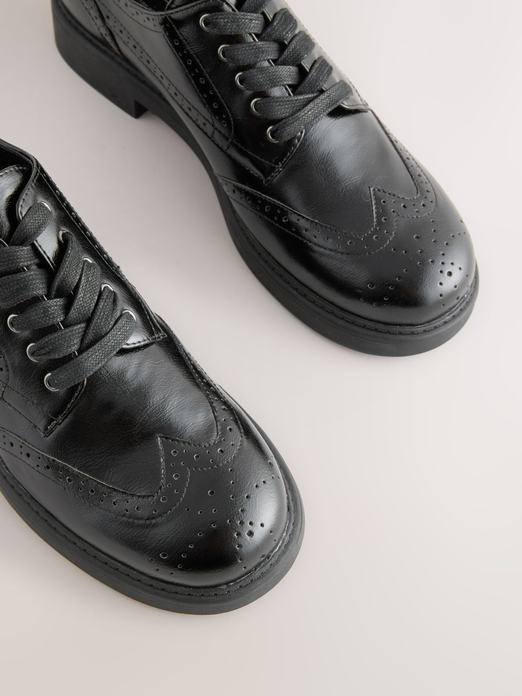 Buy Black Forever Comfort® Chunky Brogue Lace Up Shoes from Next USA