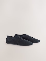 Black Forever Comfort® Premium Leather Soft Lace-Up Shoes - Image 2 of 5