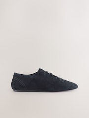 Black Forever Comfort® Premium Leather Soft Lace-Up Shoes - Image 3 of 5