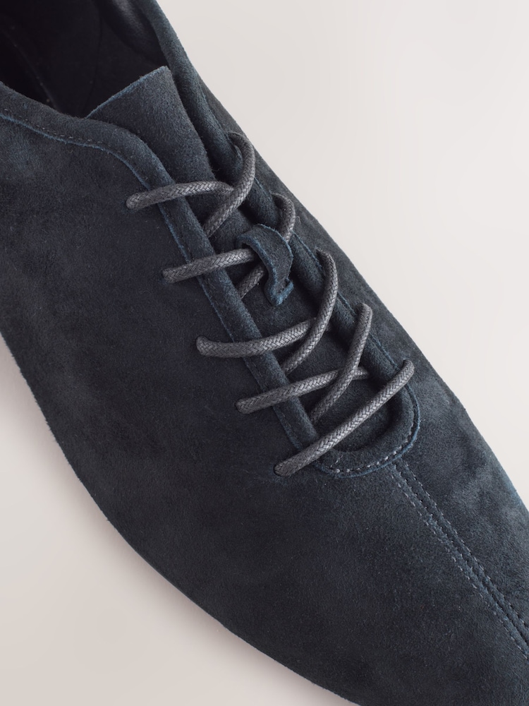 Black Forever Comfort® Premium Leather Soft Lace-Up Shoes - Image 5 of 5