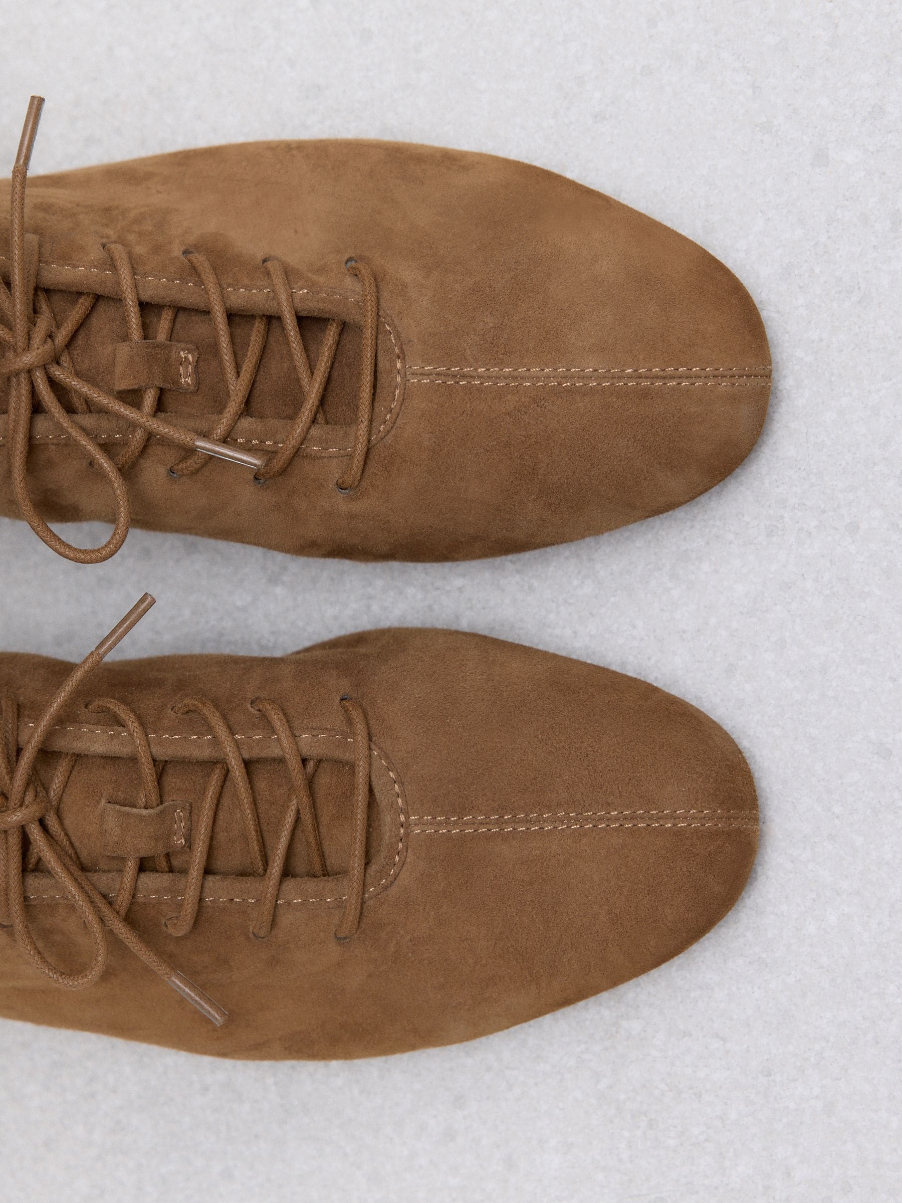 Buy Tan Brown Suede Premium Leather Soft Lace-Up Shoes from Next USA