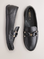 Negro - Forever Comfort® Leather Trim Driver Loafers - Imagen 3 de 6