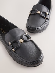 Negro - Forever Comfort® Leather Trim Driver Loafers - Imagen 4 de 6