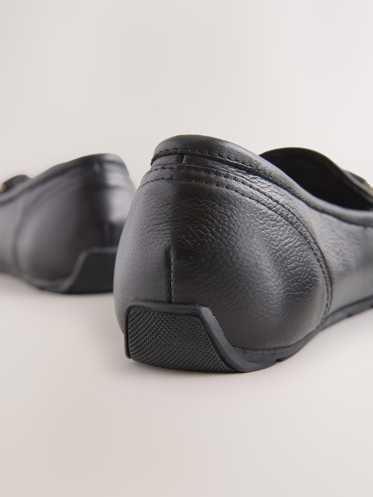 Negro - Forever Comfort® Leather Trim Driver Loafers - Imagen 6 de 6
