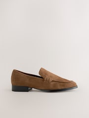 Tan Brown Forever Comfort® Leather Round Toe Clean Loafers - Image 2 of 11