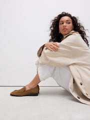 Tan Brown Forever Comfort® Leather Round Toe Clean Loafers - Image 7 of 11
