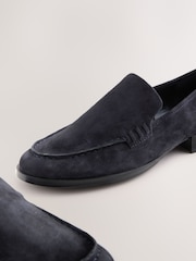 Navy Forever Comfort® Leather Round Toe Clean Loafers - Image 10 of 11