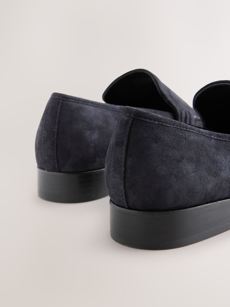 Navy Forever Comfort® Leather Round Toe Clean Loafers - Image 11 of 11