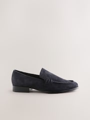Navy Forever Comfort® Leather Round Toe Clean Loafers - Image 3 of 11
