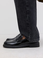 Black Forever Comfort® Round Toe Chunky Platform Loafers - Image 2 of 10