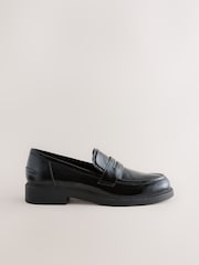 Black Forever Comfort® Round Toe Chunky Platform Loafers - Image 6 of 10