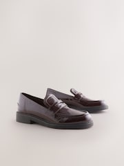 Berry Red - Forever Comfort® Round Toe Chunky Platform Loafers - Imagem 8 de 11