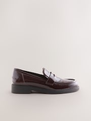Berry Red - Forever Comfort® Round Toe Chunky Platform Loafers - Imagem 9 de 11