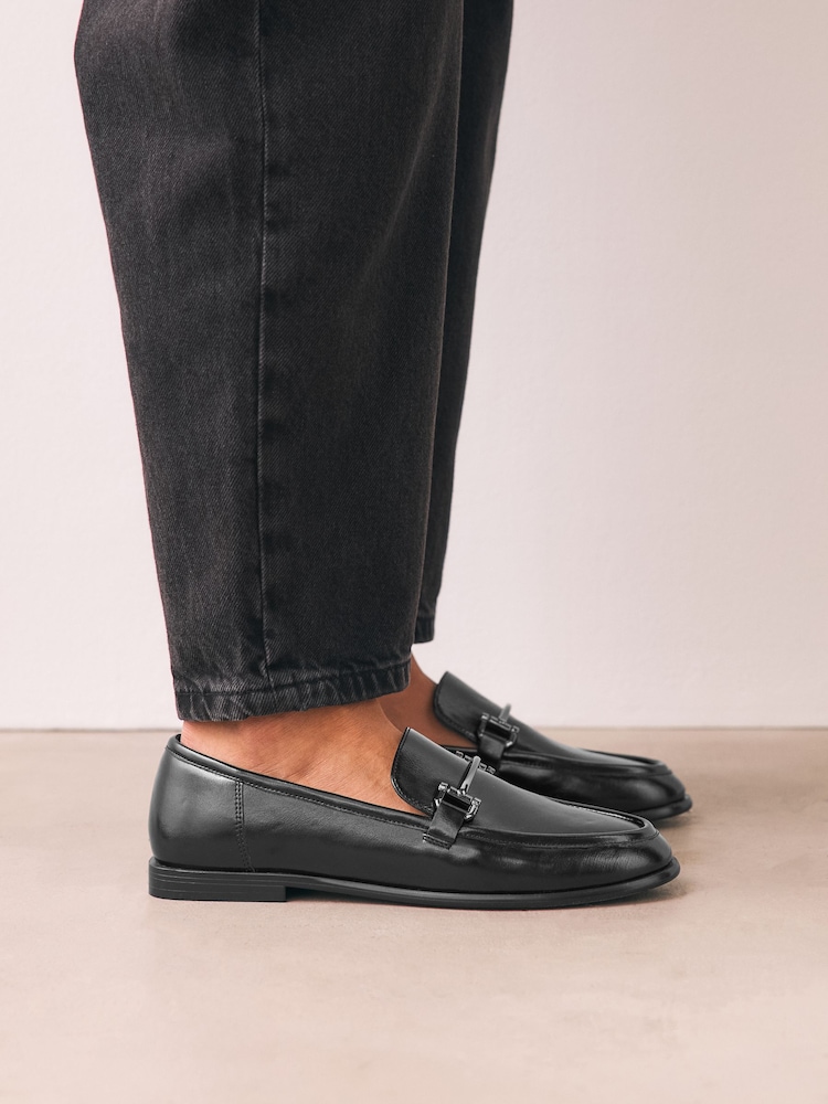 Preto - Mocassins Forever Comfort ® Trim com bico redondo - Imagem 1 de 8