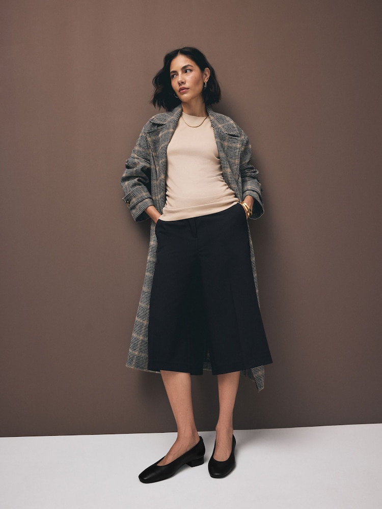 أسود - Premium Leather With Motionflex Low Block Round Toe Ballerina - صورة 2 من 9 أسود - Premium Leather With Motionflex Low Block Round Toe Ballerina - صورة 2 من 9