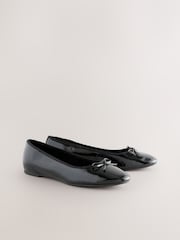 Black Patent Standard/Wide Fit Forever Comfort® Round Toe Ballerina Shoes - Image 2 of 5