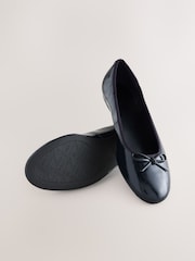 Navy Patent Standard/Wide Fit Forever Comfort® Round Toe Ballerina Shoes - Image 7 of 8