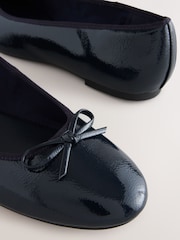 Navy Patent Standard/Wide Fit Forever Comfort® Round Toe Ballerina Shoes - Image 8 of 8