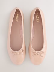 Blush Pink Patent Standard/Wide Fit Forever Comfort® Round Toe Ballerina Shoes - Image 1 of 5