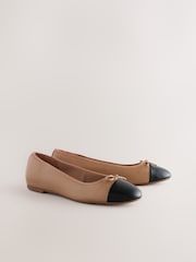 Nude Toe Cap Standard/Wide Fit Forever Comfort® Round Toe Ballerina Shoes - Image 2 of 5
