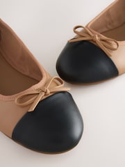 Nude Toe Cap Standard/Wide Fit Forever Comfort® Round Toe Ballerina Shoes - Image 5 of 5