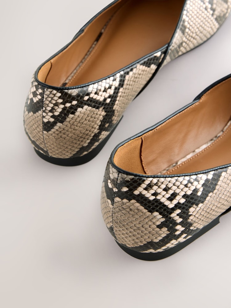 Snake Forever Comfort® Square Toe Ballerinas - Image 10 of 10