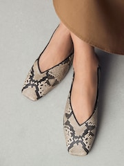 Snake Forever Comfort® Square Toe Ballerinas - Image 2 of 10