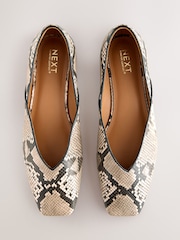 Snake Forever Comfort® Square Toe Ballerinas - Image 6 of 10