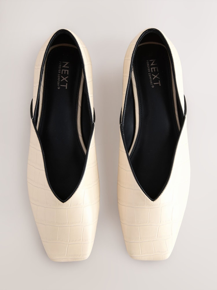 Bone Croc Forever Comfort® Square Toe Ballerinas - Image 1 of 10 Bone Croc Forever Comfort® Square Toe Ballerinas - Image 1 of 10