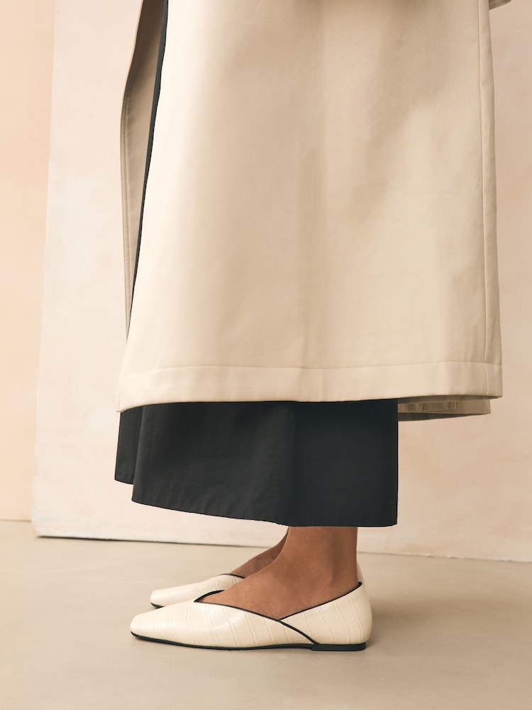 Bone Croc Forever Comfort® Square Toe Ballerinas - Image 2 of 10