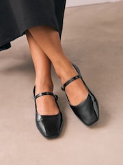 Black Patent Forever Comfort® Square Toe Mary Jane Shoes - Image 1 of 7