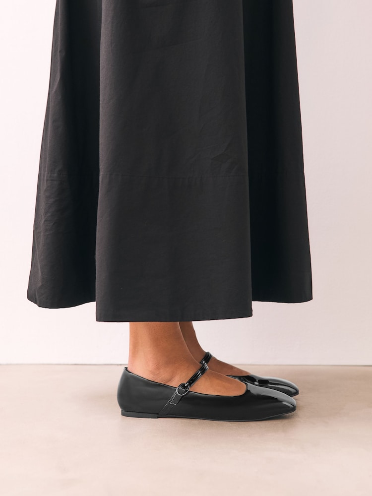 Black Patent Forever Comfort® Square Toe Mary Jane Shoes - Image 2 of 7