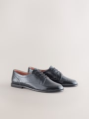 Black Forever Comfort® Formal Round Toe Lace Up Shoes - Image 2 of 5