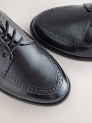 Black Forever Comfort® Formal Round Toe Lace Up Shoes - Image 4 of 5