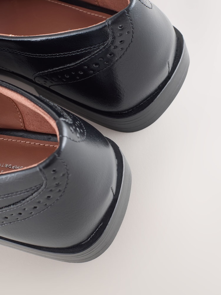 Black Forever Comfort® Formal Round Toe Lace Up Shoes - Image 5 of 5
