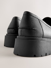 Black Forever Comfort Chunky Platform Tassel Loafers - Image 5 of 6