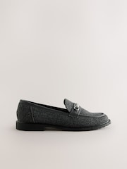 Grey Forever Comfort® Trim Hardware Round Toe Loafers - Image 1 of 10