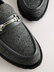 Grey Forever Comfort® Trim Hardware Round Toe Loafers - Image 10 of 10