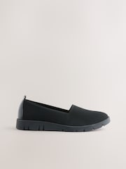 Black Forever Comfort® Knitted Slip On Shoes - Image 3 of 10