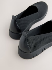 Black Forever Comfort® Knitted Slip On Shoes - Image 4 of 10