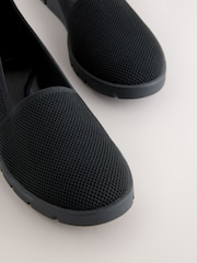 Black Forever Comfort® Knitted Slip On Shoes - Image 5 of 10