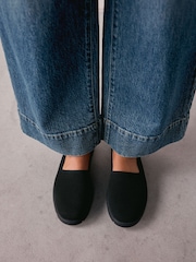 Black Forever Comfort® Knitted Slip On Shoes - Image 7 of 10