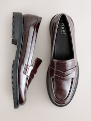 Rojo burdeos - Forever Comfort® Patent Chunky Loafers - Imagen 1 de 9