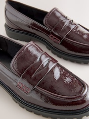 Rojo burdeos - Forever Comfort® Patent Chunky Loafers - Imagen 4 de 9