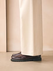 Rojo burdeos - Forever Comfort® Patent Chunky Loafers - Imagen 9 de 9
