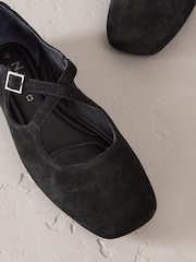 Black Signature Premium Leather Mary Jane Studded Shoes - Image 4 of 6