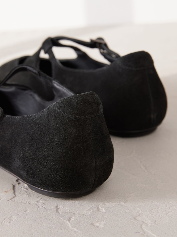 Black Signature Premium Leather Mary Jane Studded Shoes - Image 6 of 6